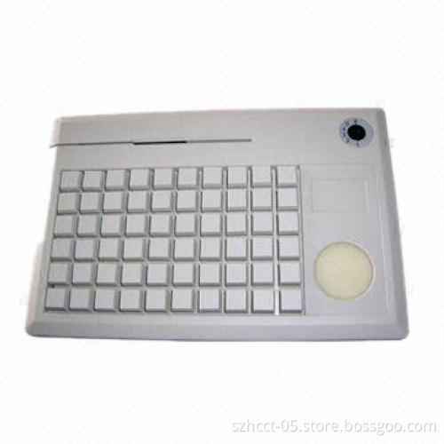 POS Keyboard with 60 Fully Programmable Keys, Measures 283 x 188 x 50mm